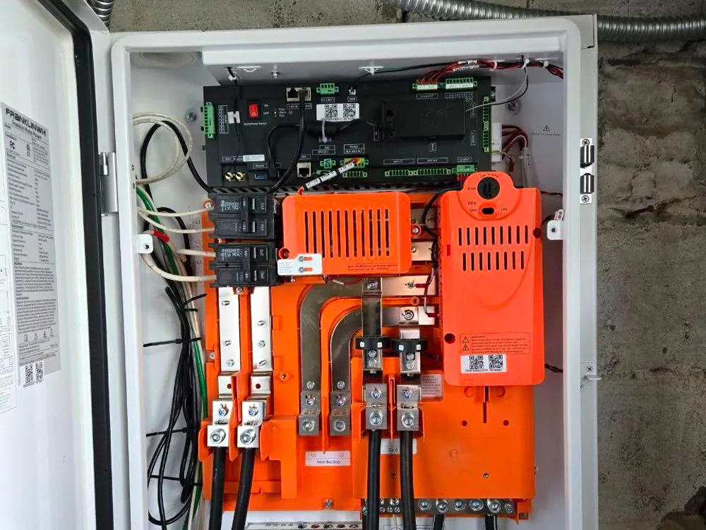 Inverter and rapid-shutdown control gear wired inside a weatherproof enclosure